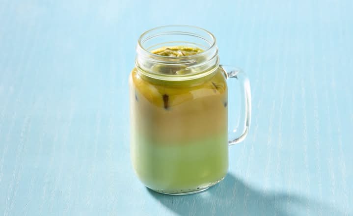 Iced Pistachio Cream Latte