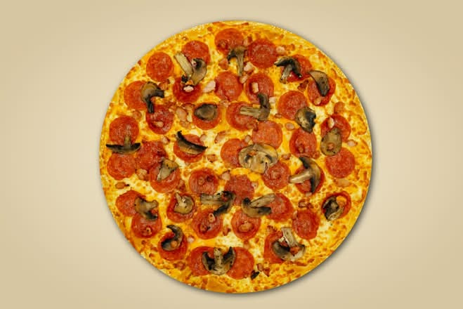 #4 Pepperoni, Bacon and Mushroom Pizza, 8" Personal