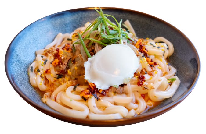 Spicy Miso Udon Carbonara