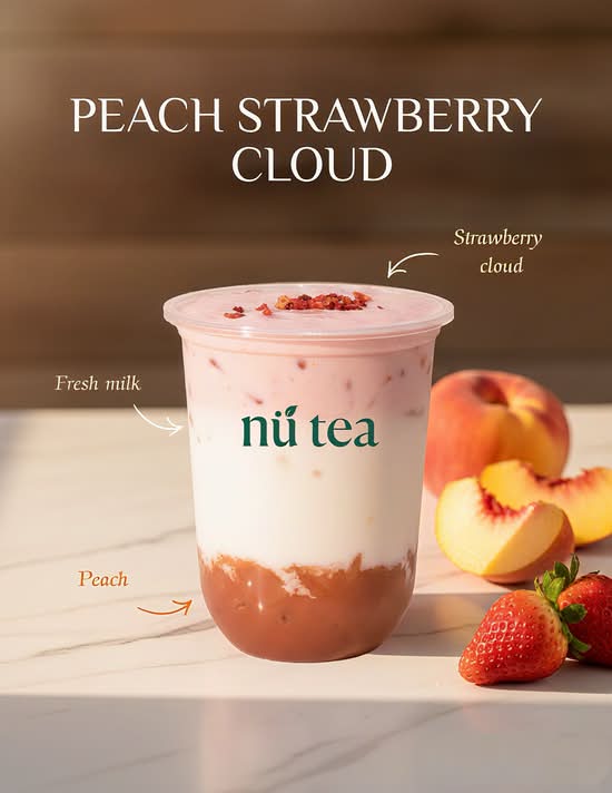 Peach Strawberry Cloud