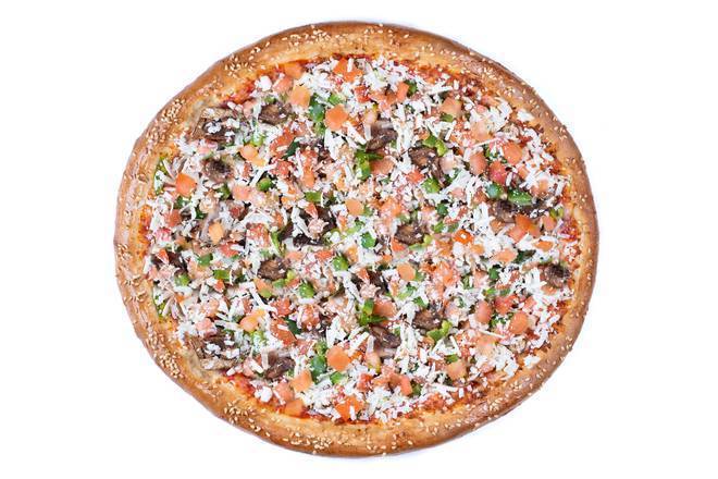 Fresh Tomato and Feta Pizza