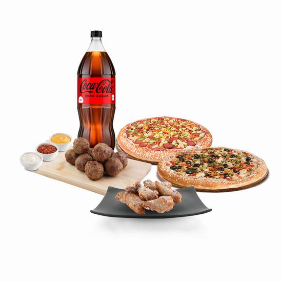 2 Medium Specialty Pizzas