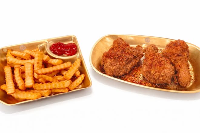 3 Pieces of Fried Chicken with French Fries