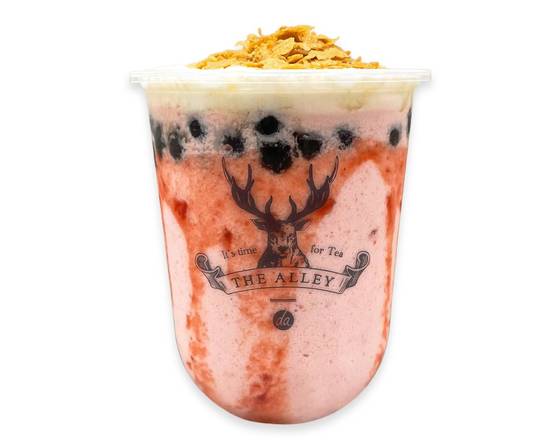 Crunchy Strawberry Milk Tea