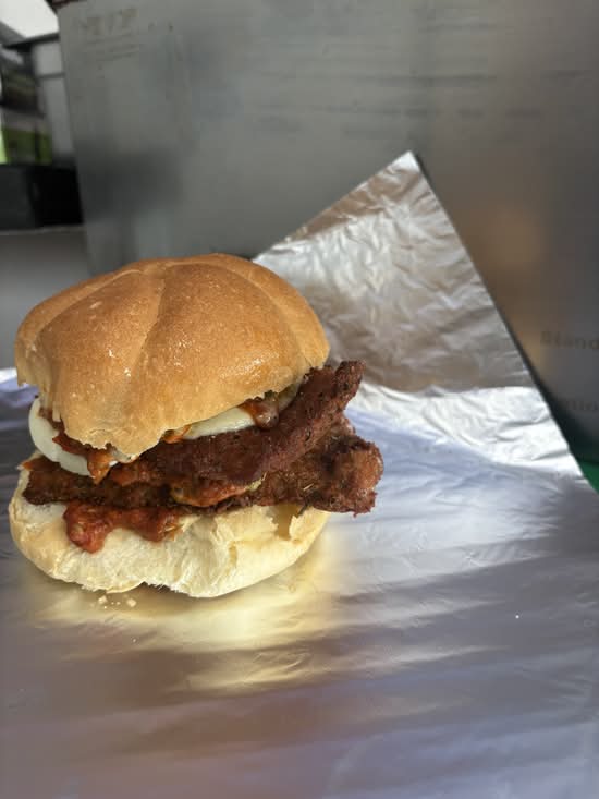 Veal cutlet sandwich