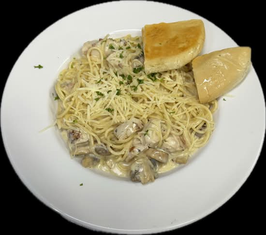 Chicken mushroom alfredo