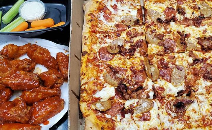 Slab Pizza & 15 Wings