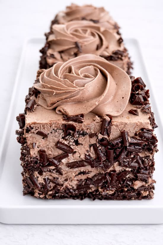 Morceaux** gâteau Chocolat Moka🍫