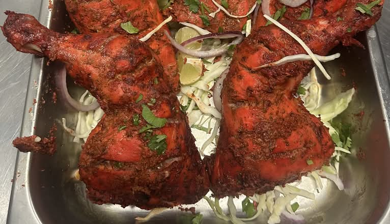Tandoori Murg  (Poulet au tandoor) Tandoori chicken