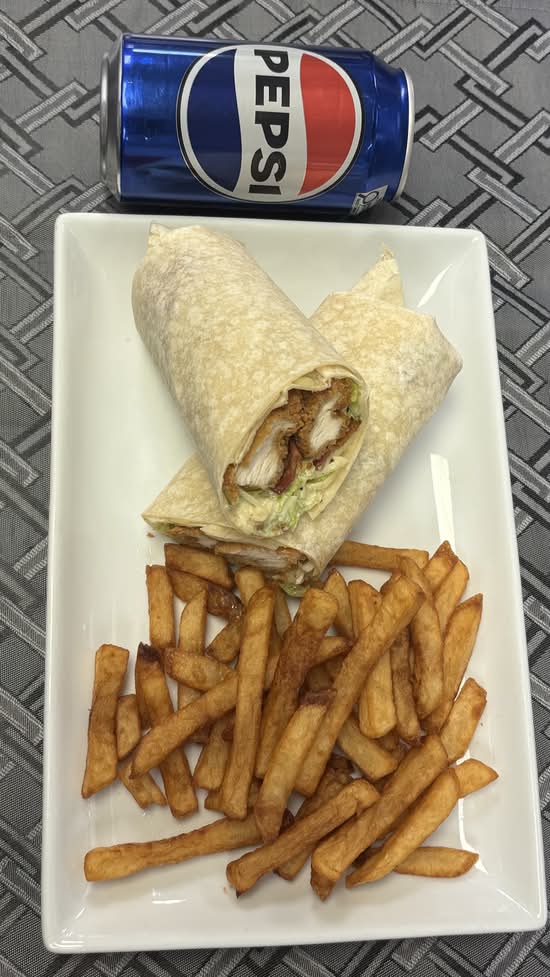 Repas tortillas au Poulet Panne / Breaded Chicken Tortillas