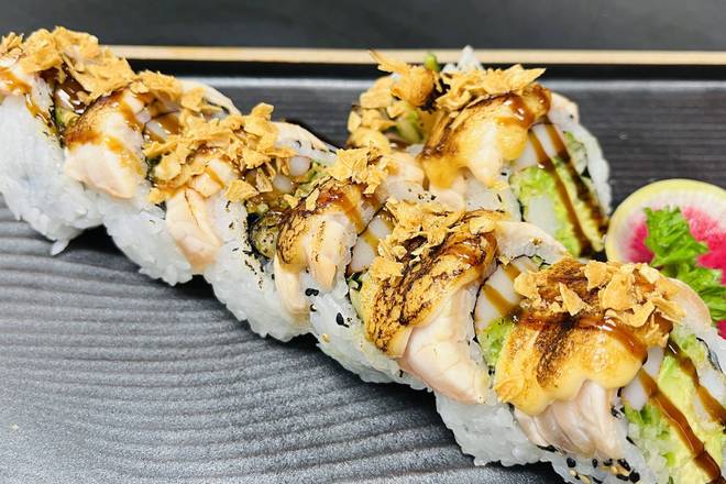 Salmon Meets Garlic Roll