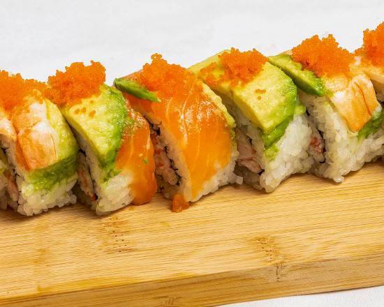 60. Rainbow Roll (10 pcs)