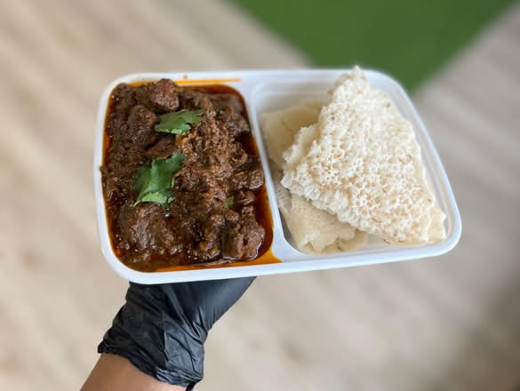 Appam - Beef Curry