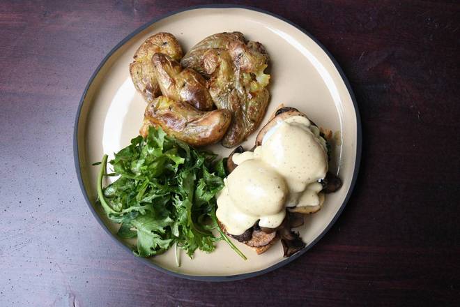 Marsala Mushrooms Benedict