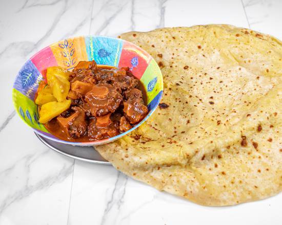 Oxtail with Roti (Large roti)