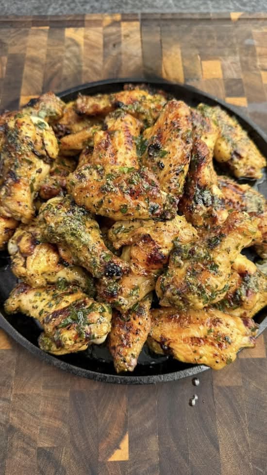 Lemon pepper grilled wings 2lb