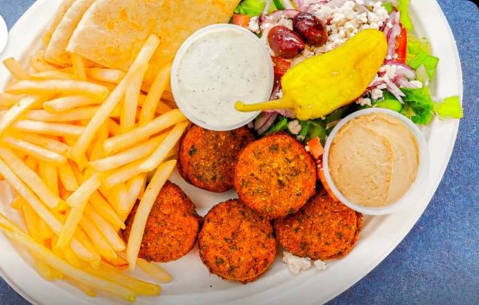 Falafel Plate with Fries