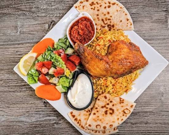 Mehndi Quarter Chicken Leg with Basmati Rice