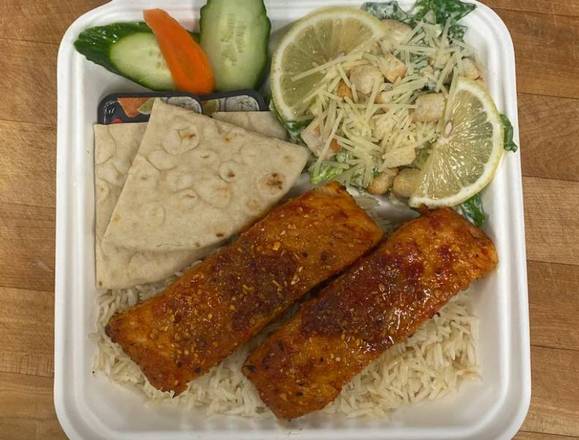 Grilled Salmon with Basmati Rice