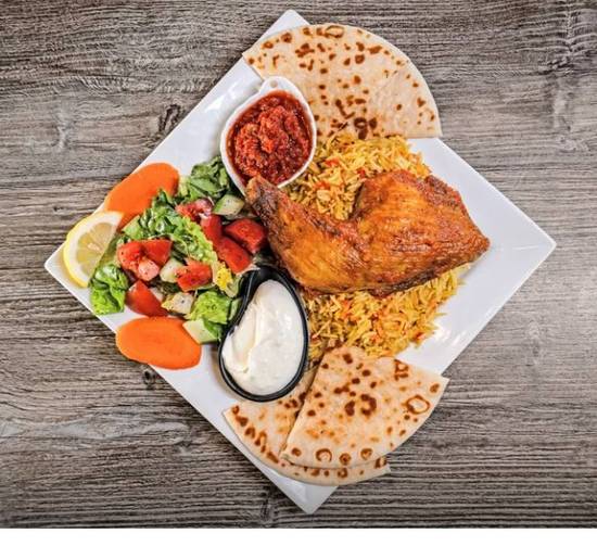 Mehndi Quarter Chicken Leg with Fries