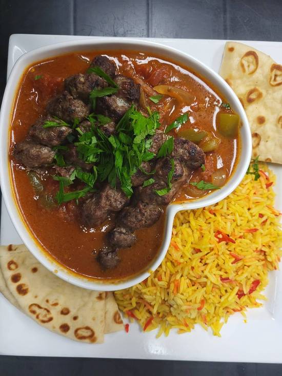 Turkish Beef Kebab with Smoked Rice