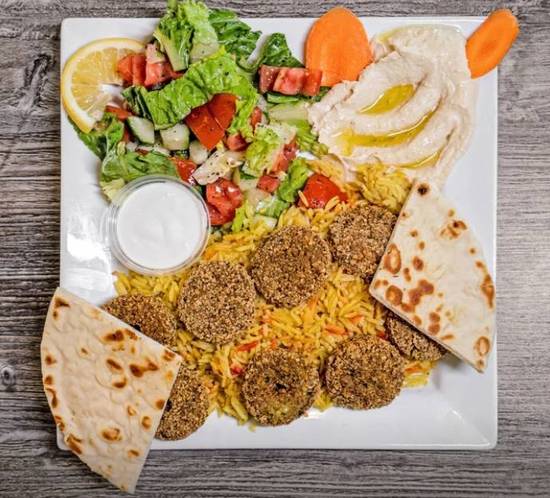 Falafel Plate with Basmati Rice