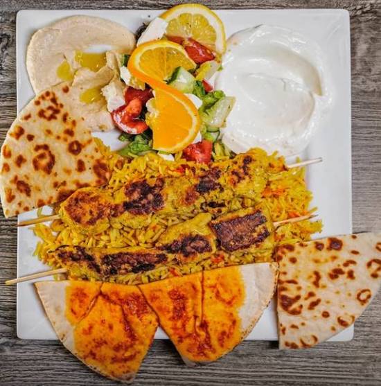 Chicken Souvlaki with Basmati Rice