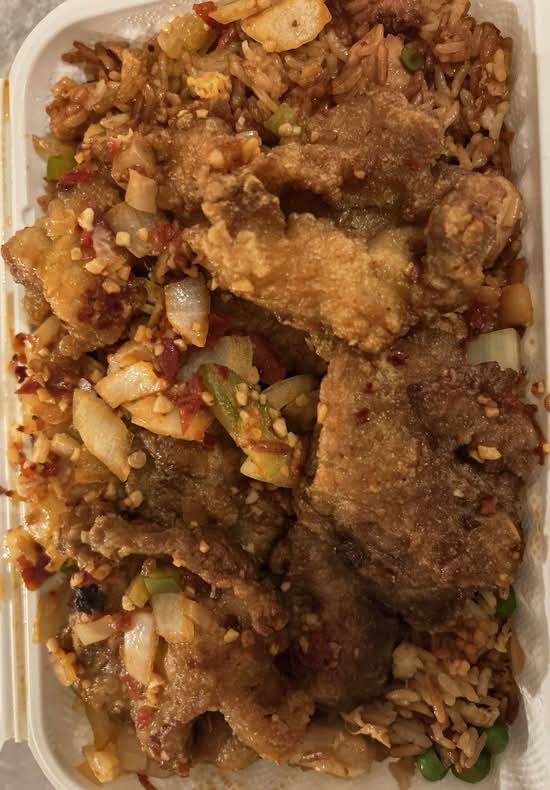 Spicy Pork Chop on Rice