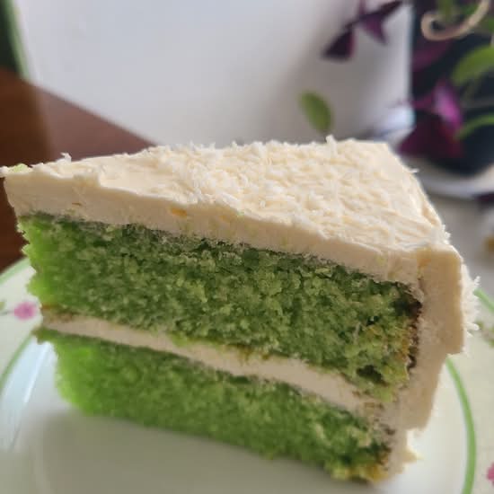 Gâteau a la noix de coco et pandan / Coconut and pandan cake