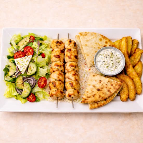 Assiette souvlaki