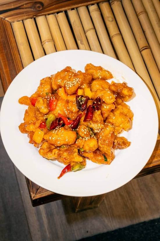 Poulet Général Tao avec du riz/Szechwan General Tao Chicken with rice /招牌川渝左公鸡饭