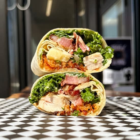 Chicken Kale Caeser Wrap