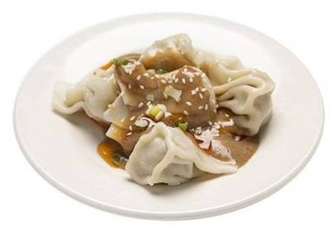 Wontons avec sauce au beurre de l’arachide  / Wontons with Peanut Butter Sauce