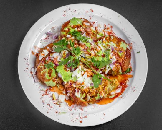 Aloo Tikki Chaat (4 pcs)