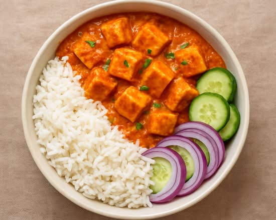 Paneer Butter Masala Rice Bowl