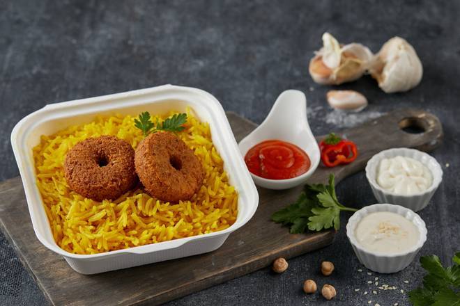 Falafel on Rice