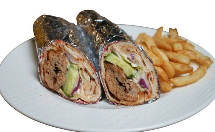 Wrap - Beef Kabab With Fries