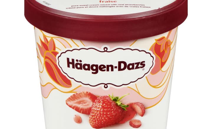 Haagen Dazs Strawberry Ice Cream 450ml