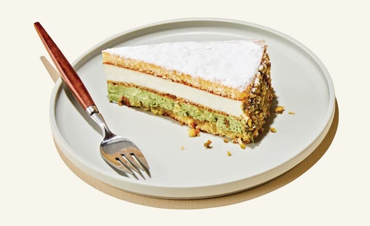 Longos Ricotta And Pistachio Cake Slice