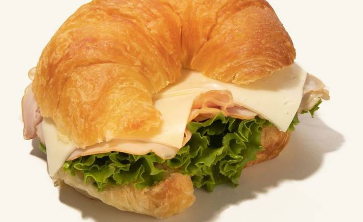 Ham and Swiss Croissant Sandwich