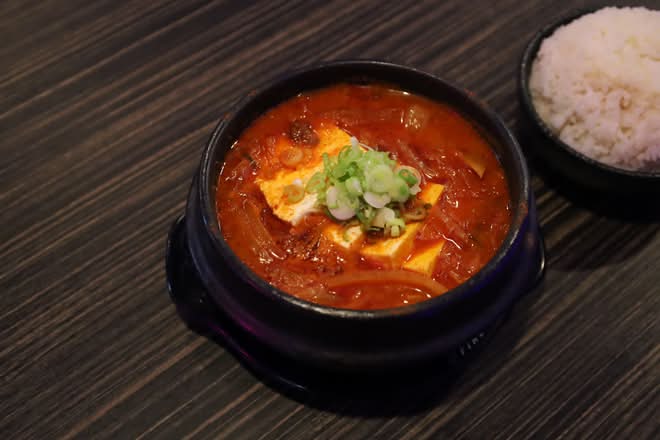 Kimchi Soup with Sliced Pork