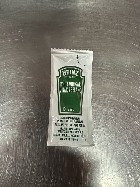 White Vinegar Packet
