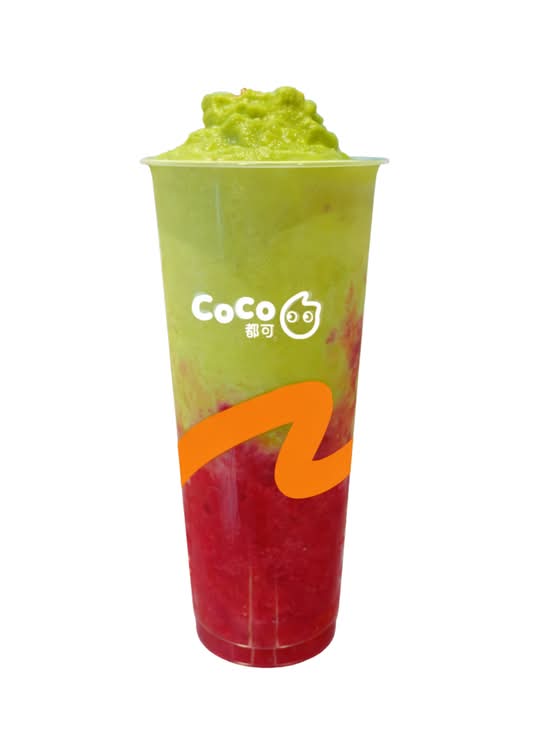 Fresh Strawberry Matcha Slush