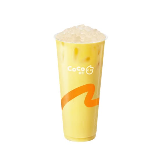Fresh Mango Milk Tea with Crystal Pearl