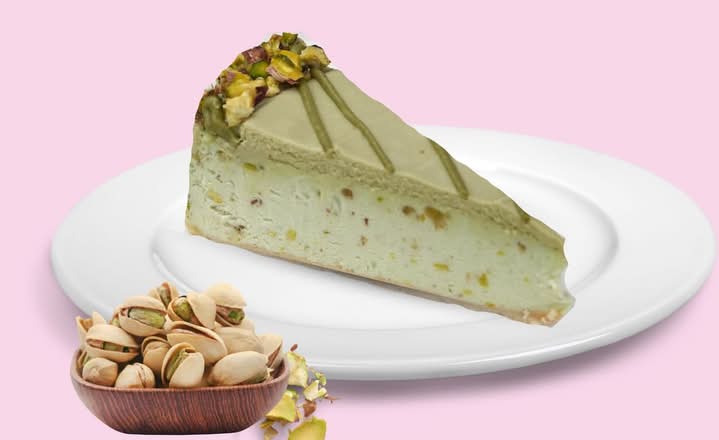 Pistachio Cheesecake Slice