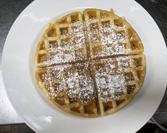 Belgian Waffle Topped with Icing Sugar