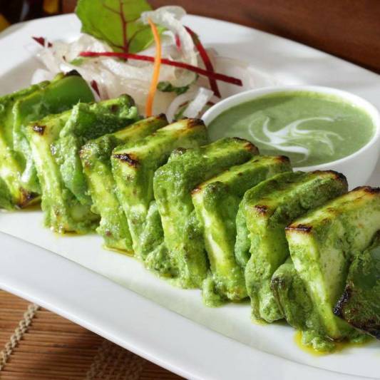 Haryane Ka Hara Paneer Tikka