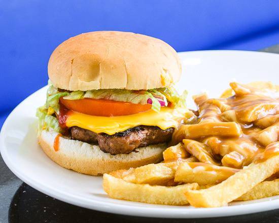 Cheeseburger and Chips