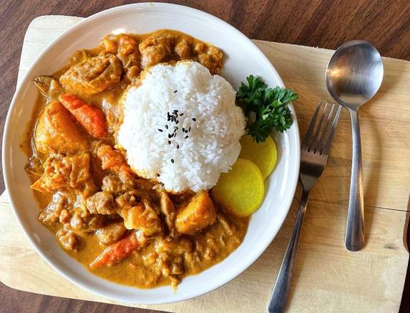 Curry Chicken on rice