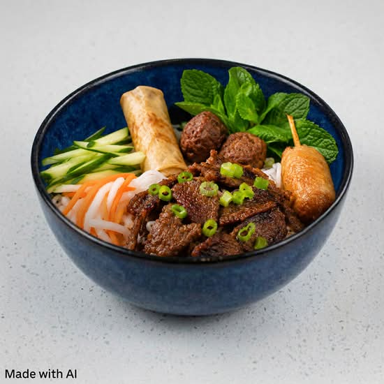 508. Grilled Beef / Bún Bò Xào Sả